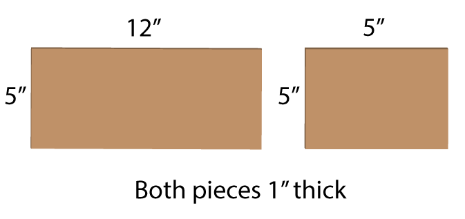 dimensions for wood pieces